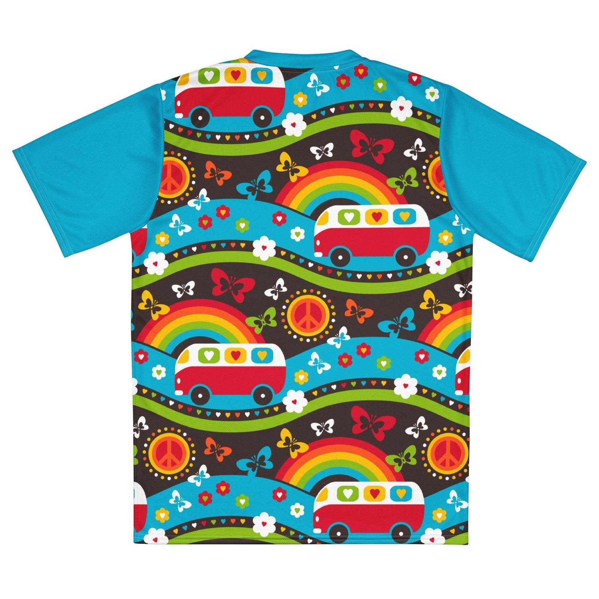 Sports Jersey - HIPPIE DAY rainbow - Colorful hippie print