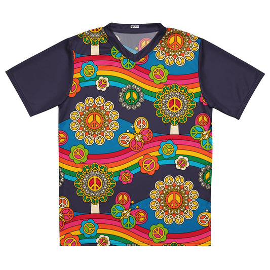 Sports Jersey - HIPPIE PARK - Hippie symbols, rainbows & butterflies 6XL