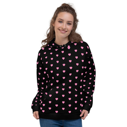 Hoodie - SMALL HEARTS pink - Small hearts print 6XL