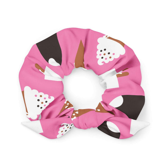 Scrunchie - JÄDE pink - Happy ice cream print Default Title