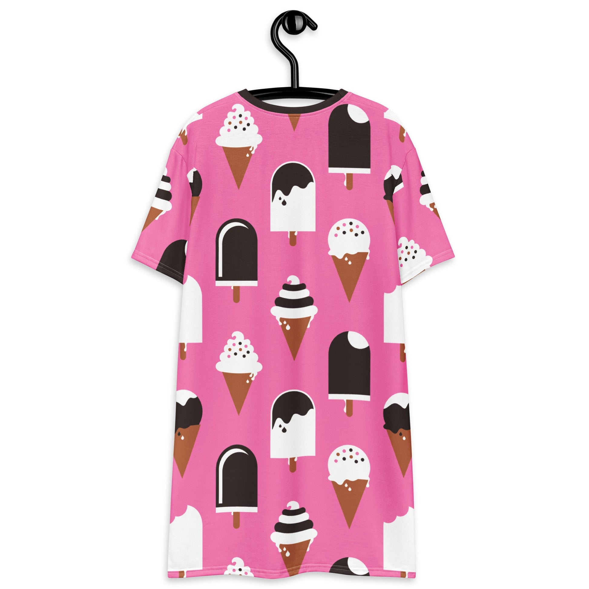 T-shirt dress - JÄDE pink - Happy ice cream print