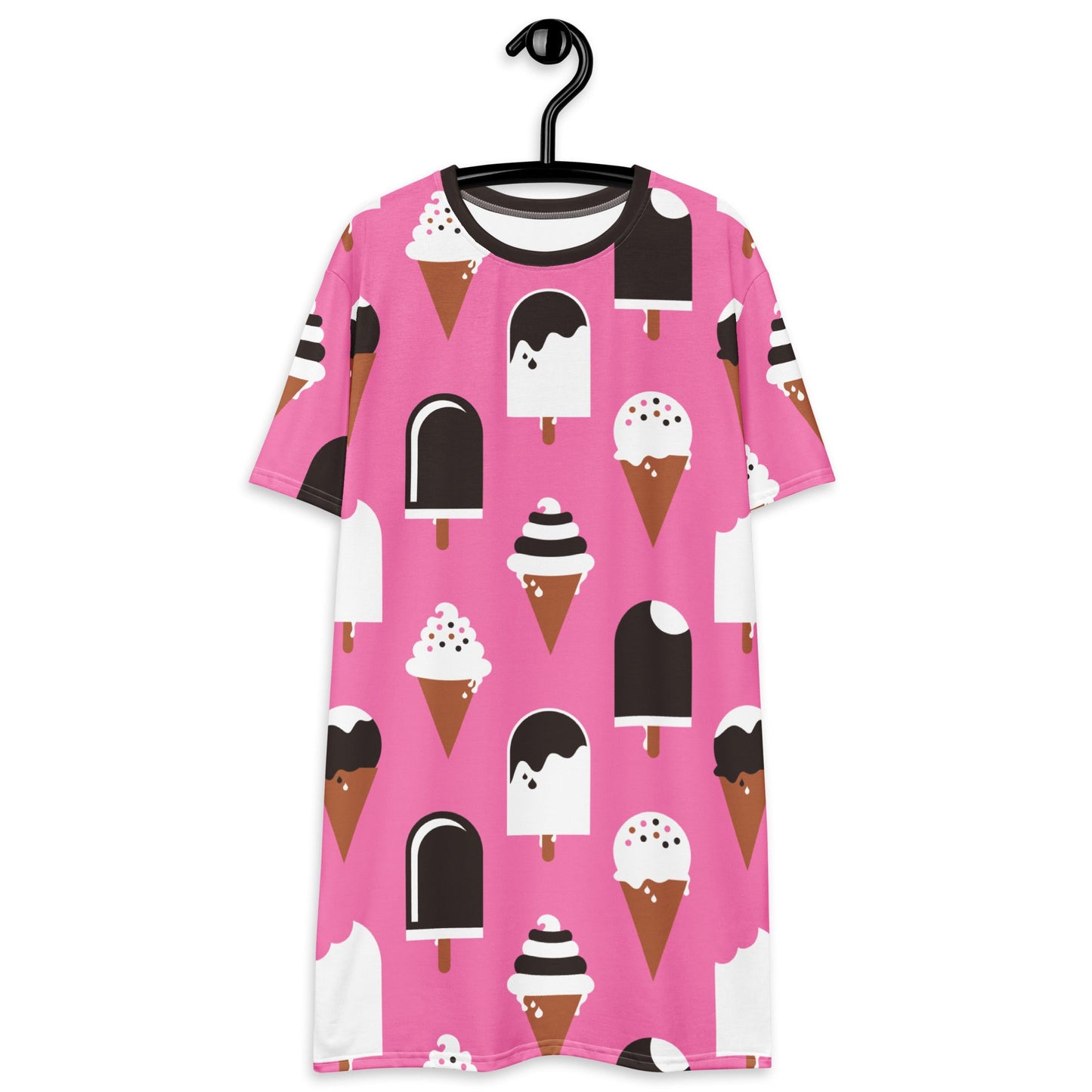 T-shirt dress - JÄDE pink - Happy ice cream print 6XL