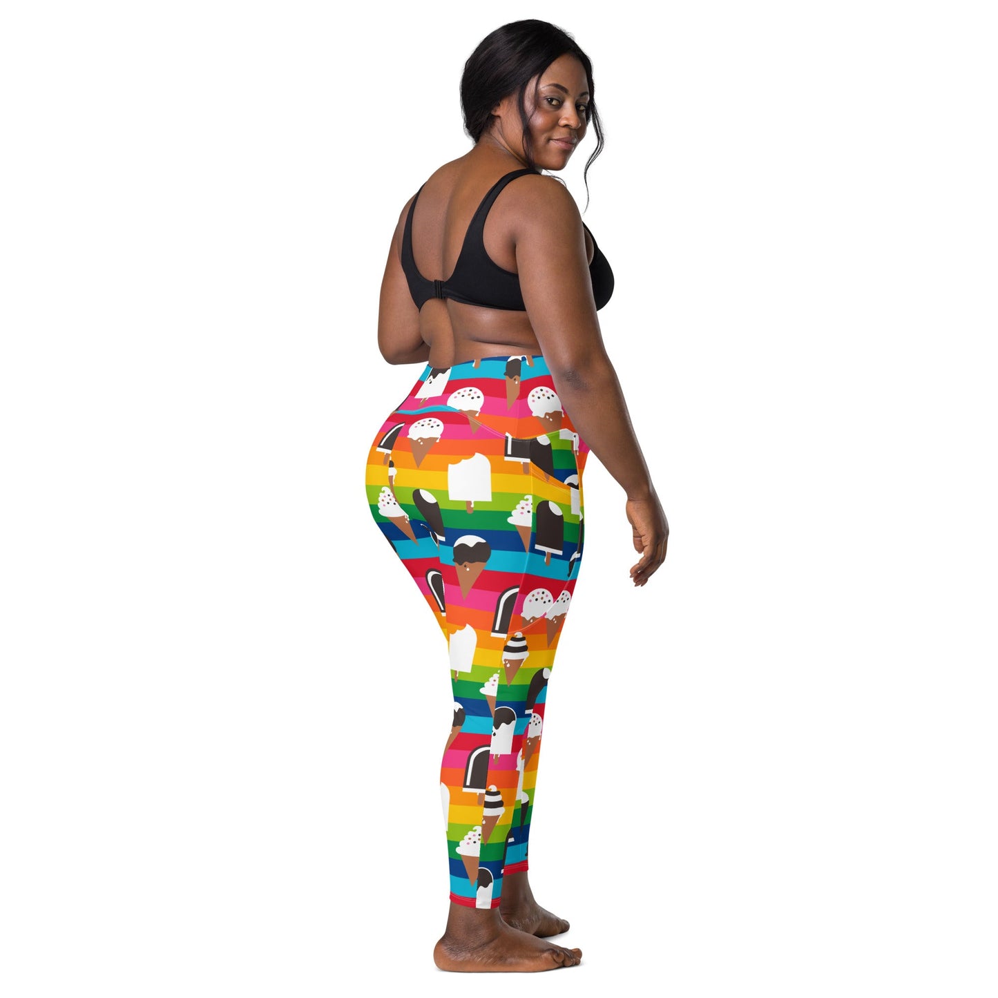 Leggings with pockets - JÄDE rainbow