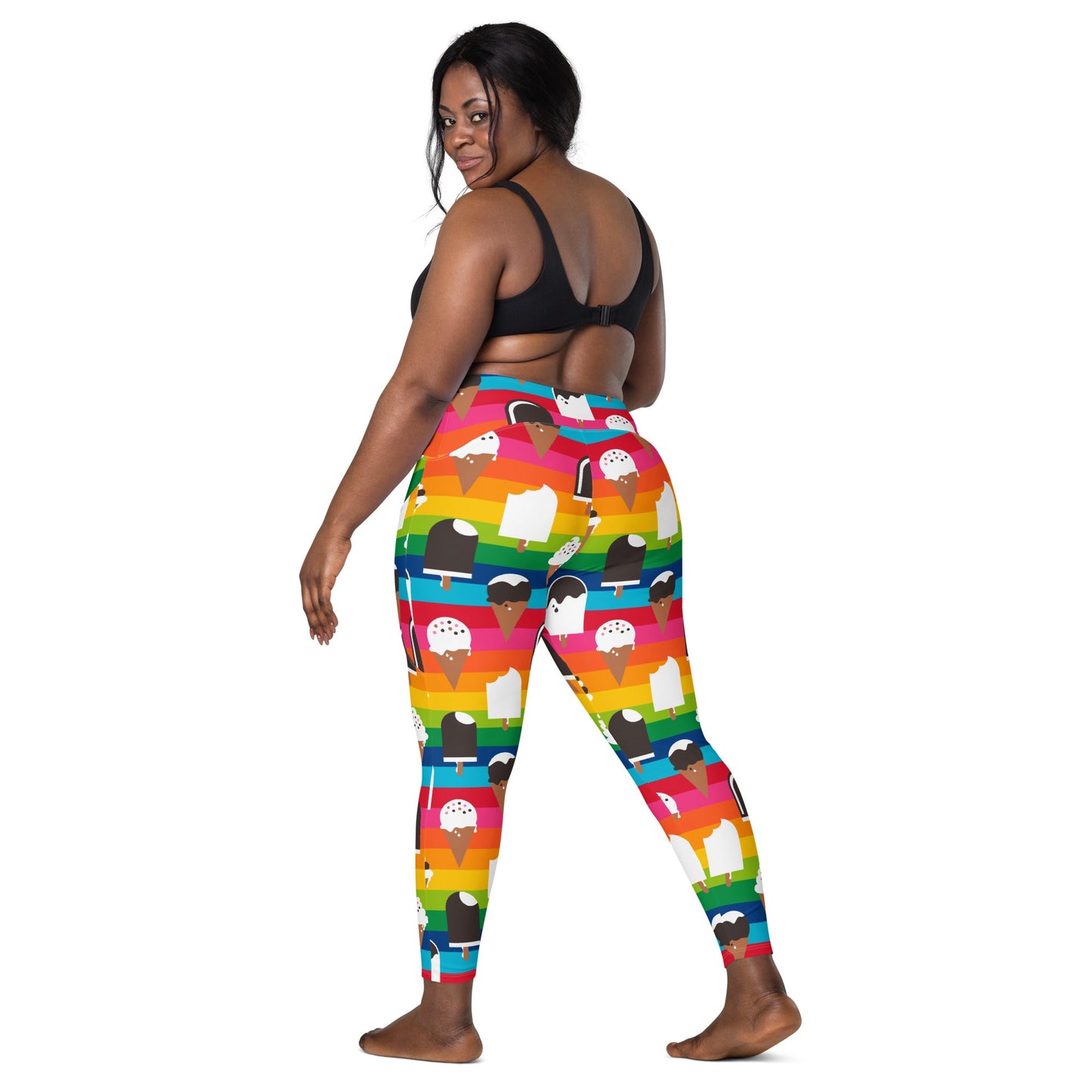 Leggings with pockets - JÄDE rainbow