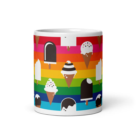 Mug - JÄDE rainbow - Happy ice cream print