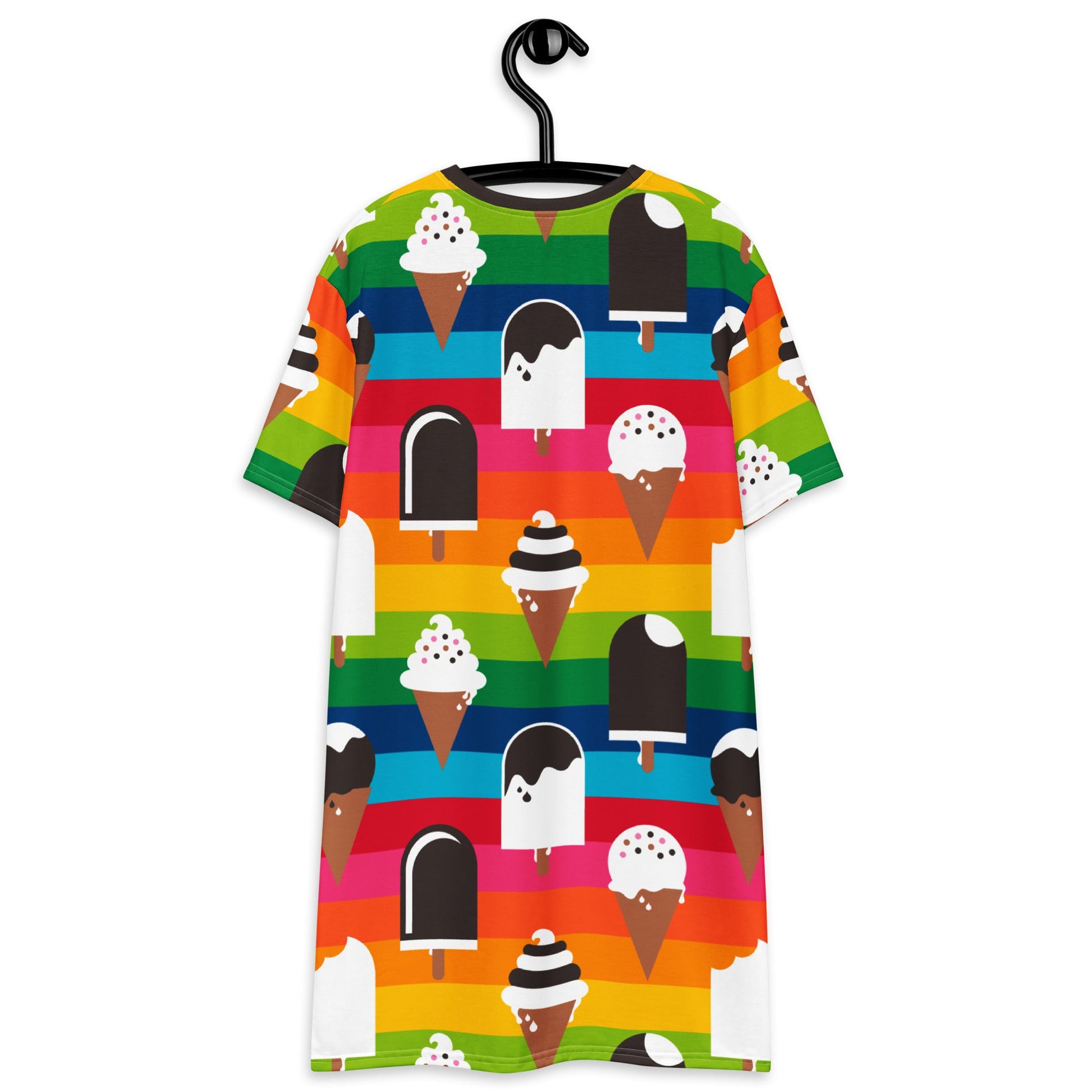 T-shirt dress - JÄDE rainbow - Happy ice cream print