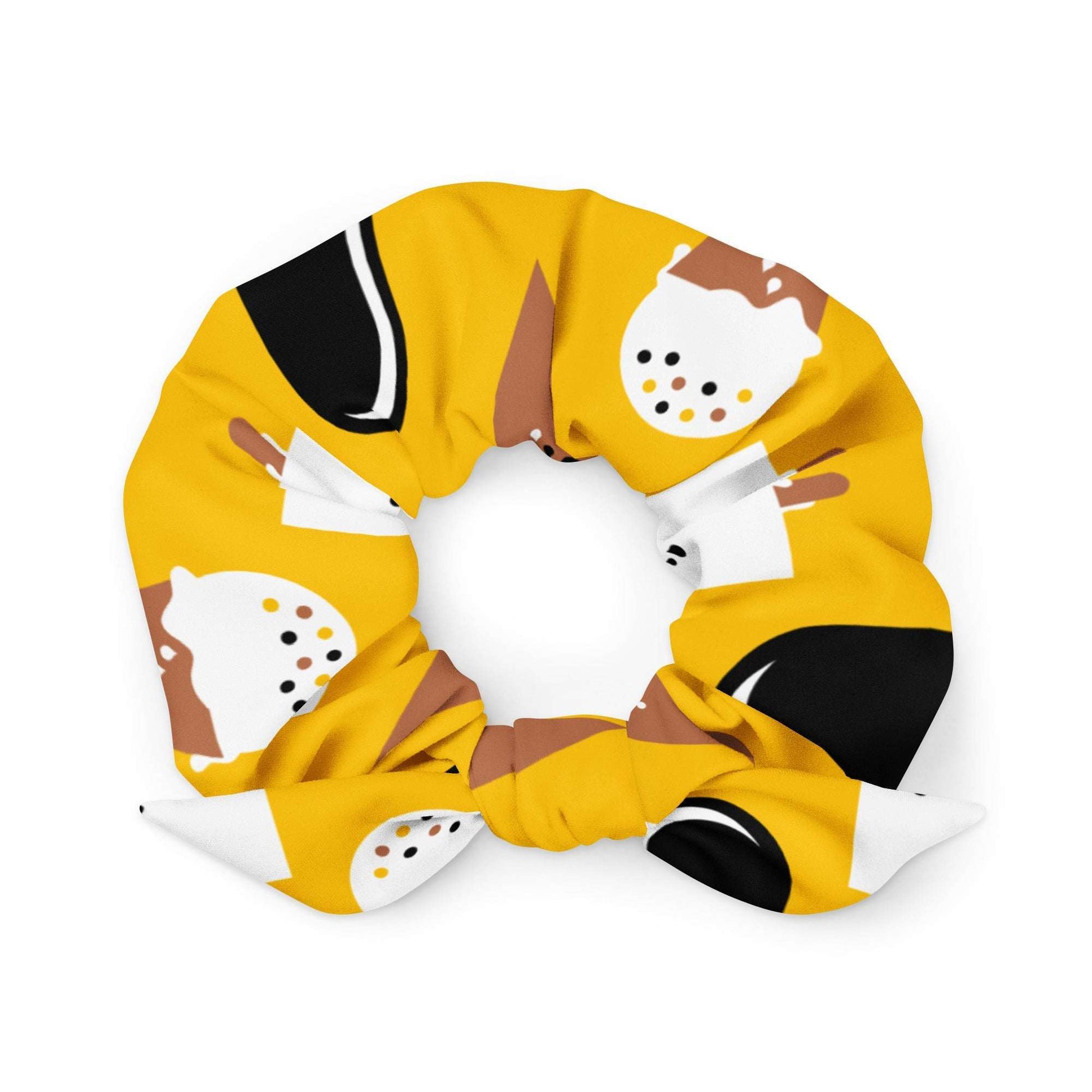 Scrunchie - JÄDE yellow - Happy ice cream print Default Title