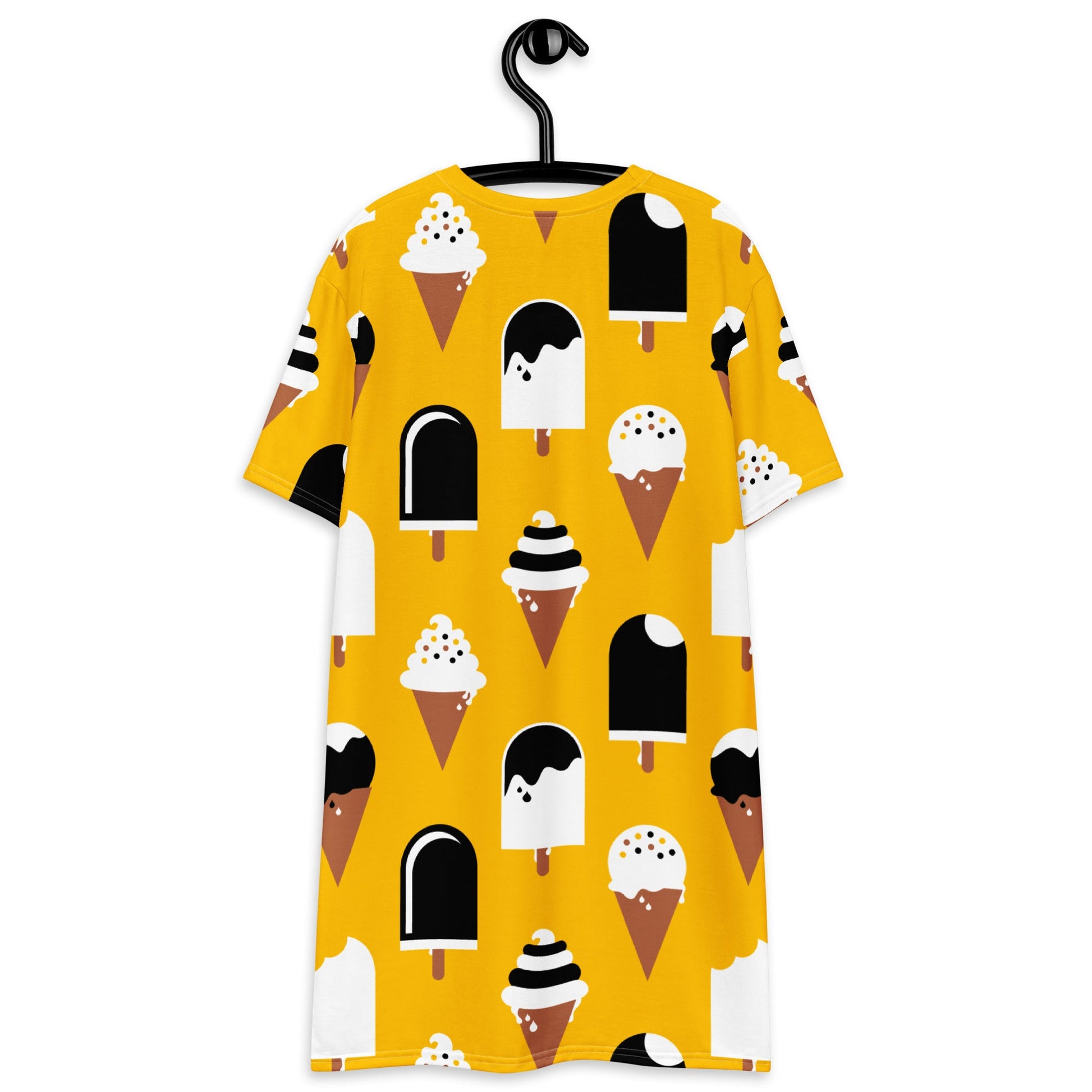T-shirt dress - JÄDE yellow - Happy ice cream print