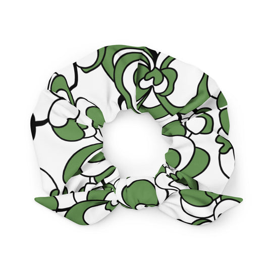 Scrunchie - JUBILEE simply green - Groovy bloom print Default Title