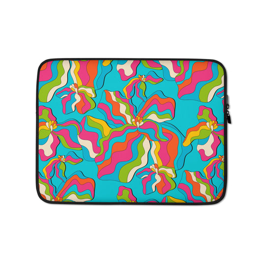 Laptop Sleeve - SASSY IRIS turquoise