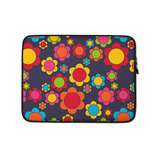 Laptop Sleeve - FLORA PEACE darkblue