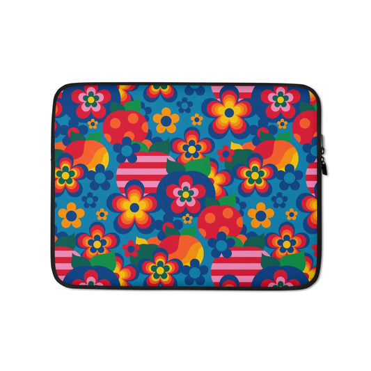 Laptop Sleeve - APPLEMANIA blue - Fun Apple Print