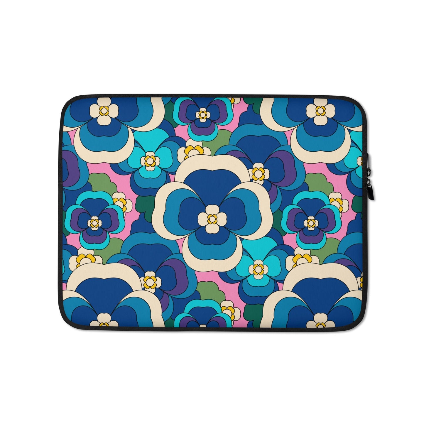 Laptop Sleeve - PANSY FANTASY blue pink