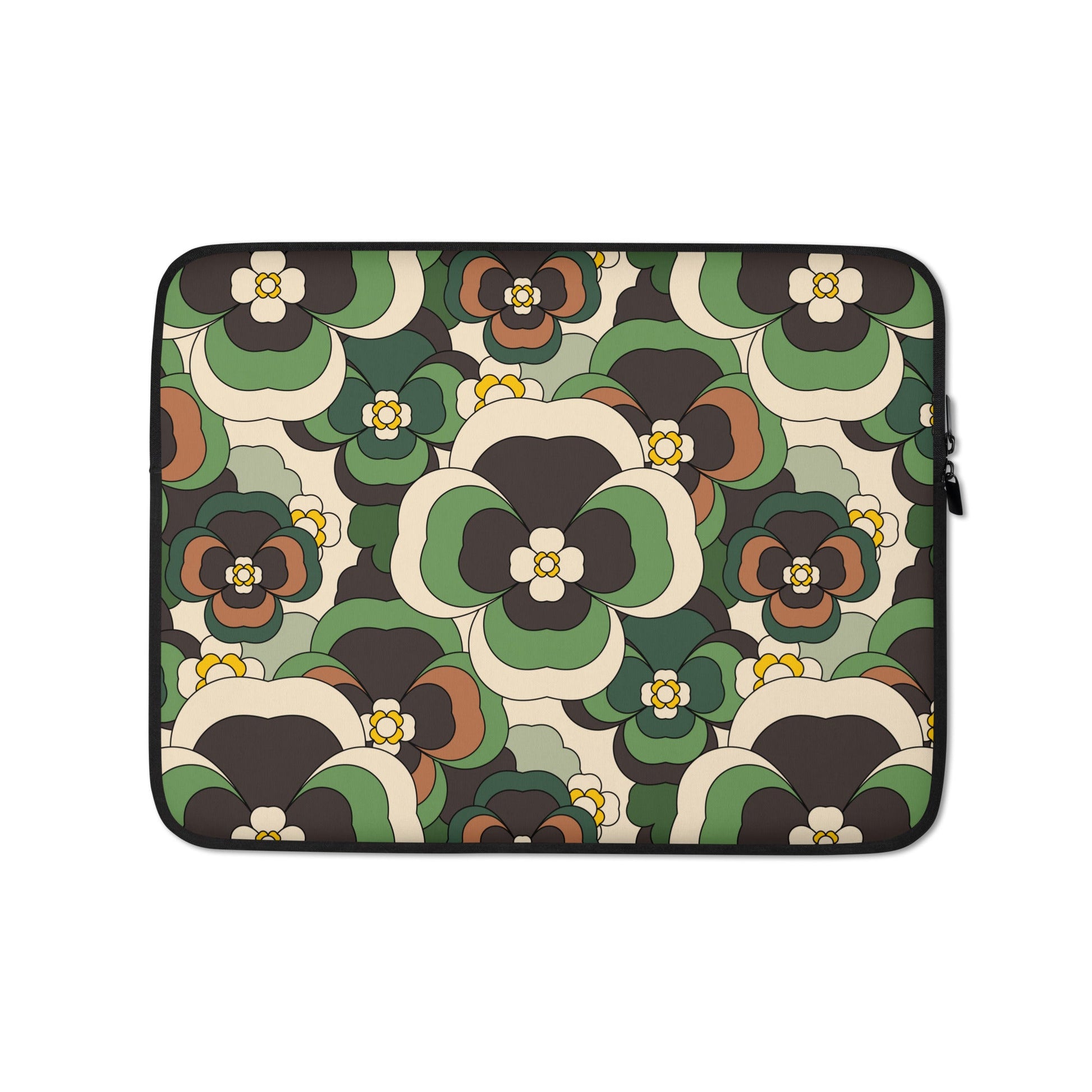 Laptop Sleeve - PANSY FANTASY green