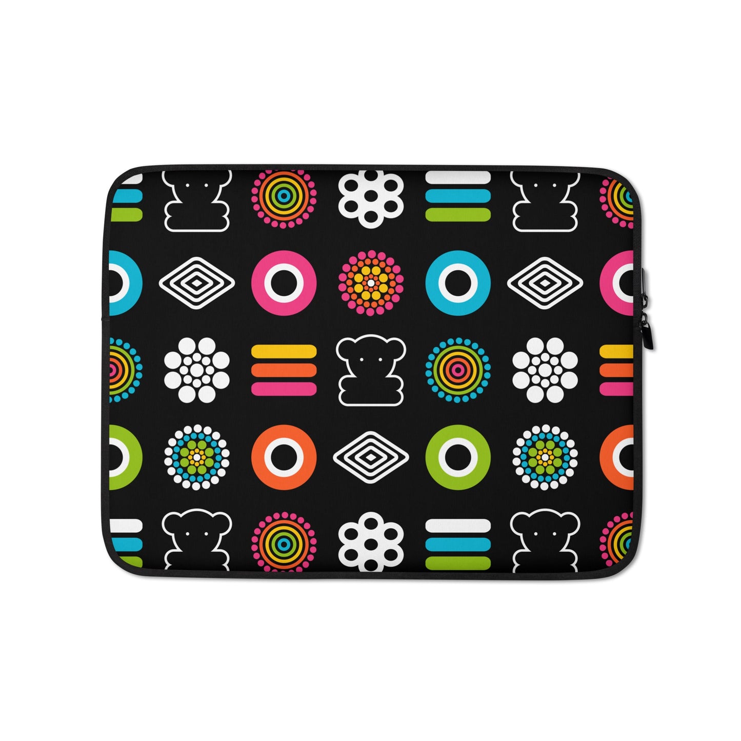 Laptop sleeve - SWEET CANDY - Colorful candy print 13″