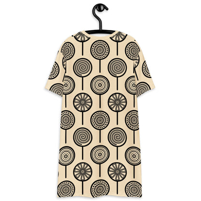 T-shirt dress - LOLLY light - Retro lollipop print