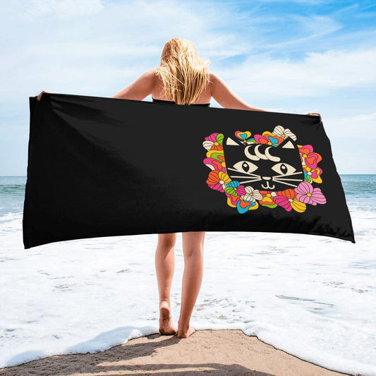 Towel - MAGICAT black (just cat)