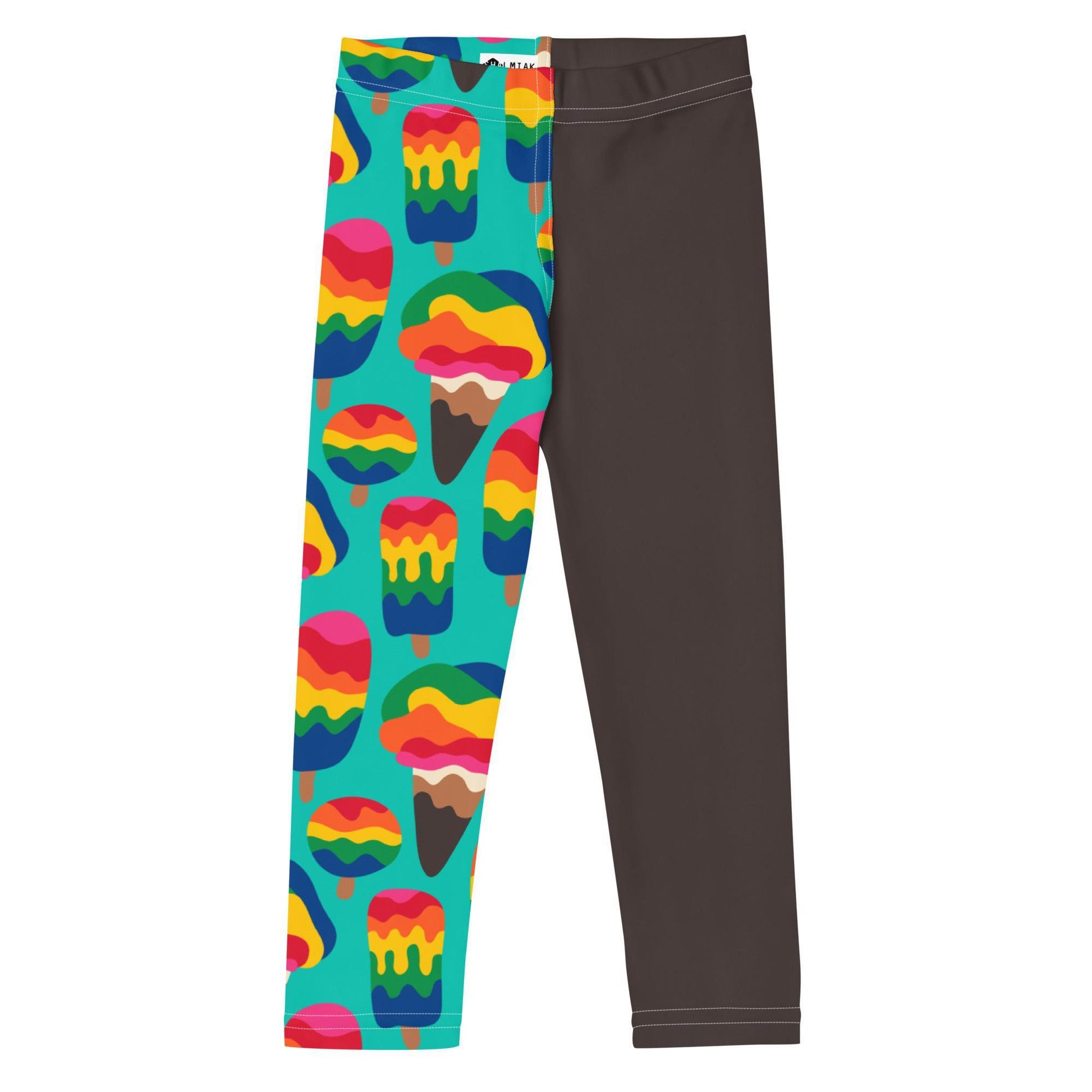 Kids' Leggings - MANIC ICE mint - Bold Icecream Print