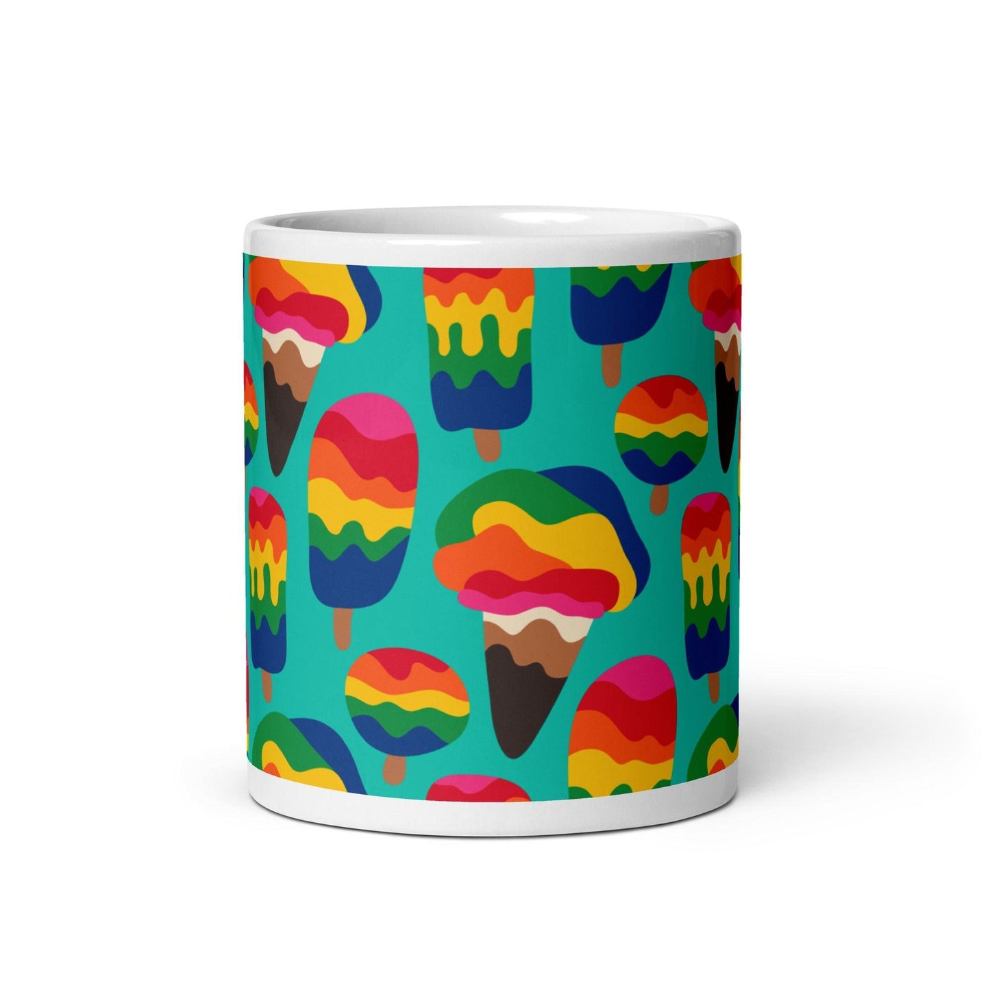 Mug - MANIC ICE mint - Bold ice cream print