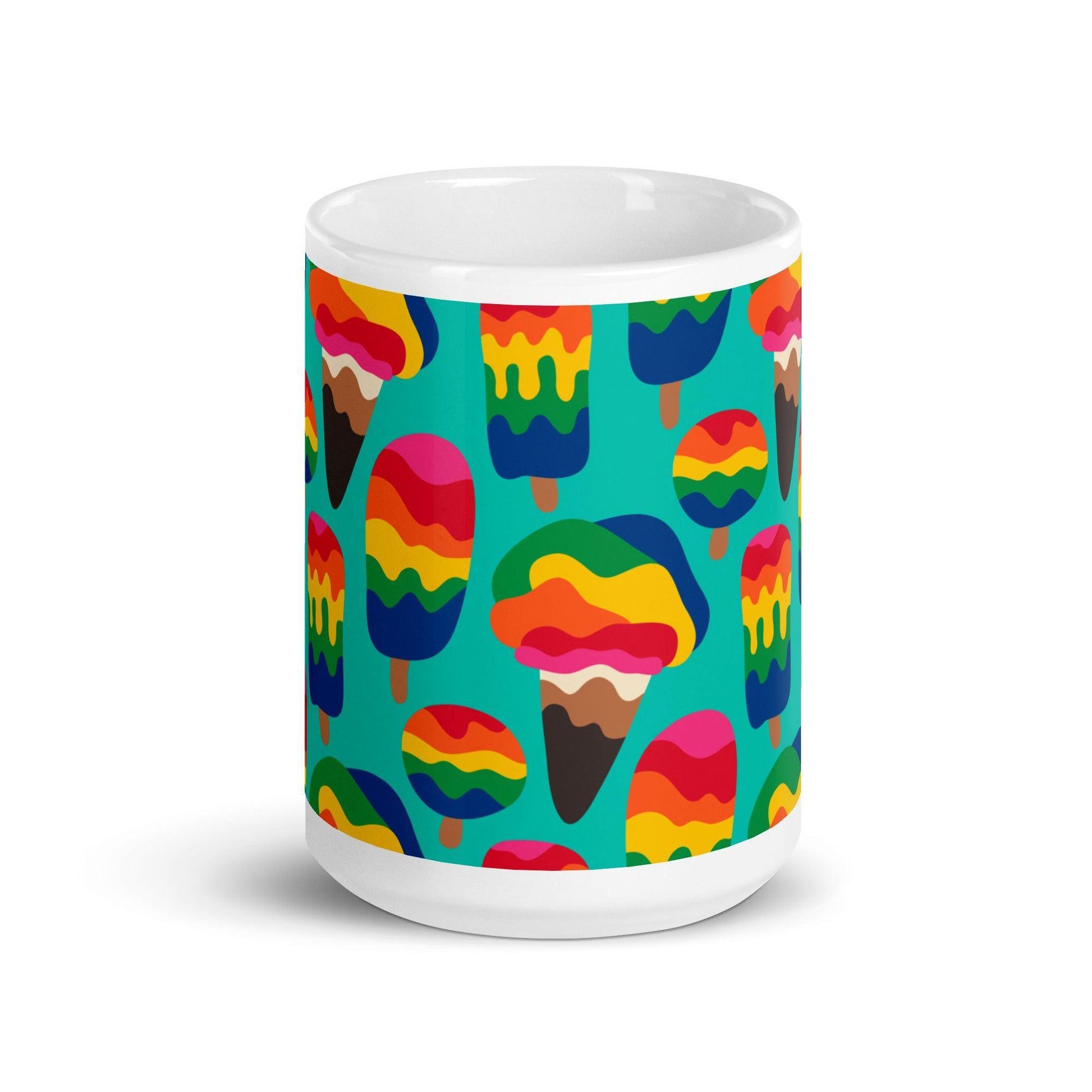 Mug - MANIC ICE mint - Bold ice cream print