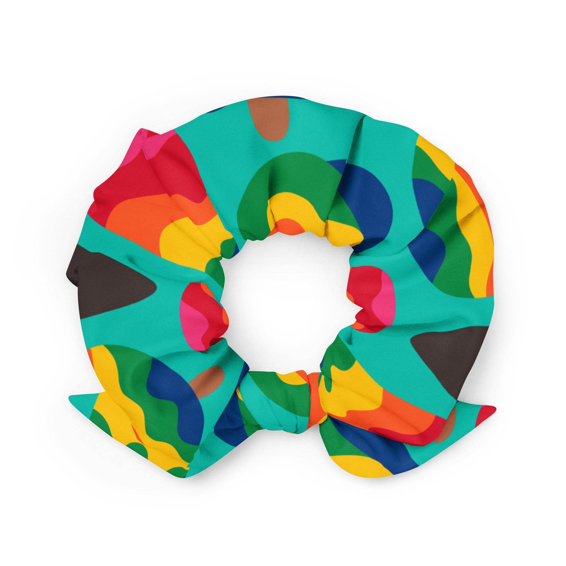 Scrunchie - MANIC ICE mint - Bold ice cream print