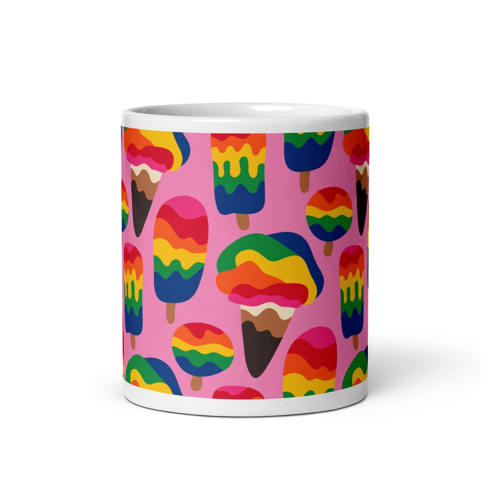 Mug - MANIC ICE pink - Bold ice cream print