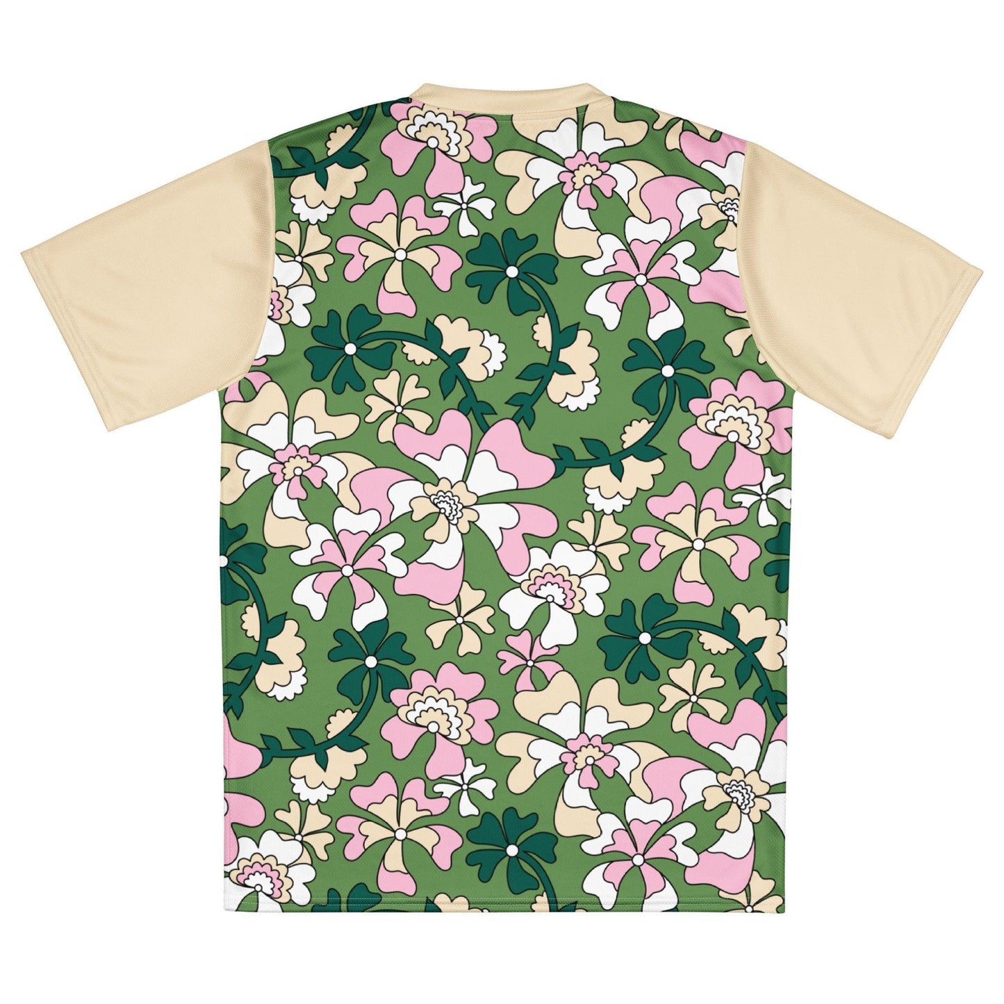Sports Jersey - MISS PENNY green - Timeless floral print