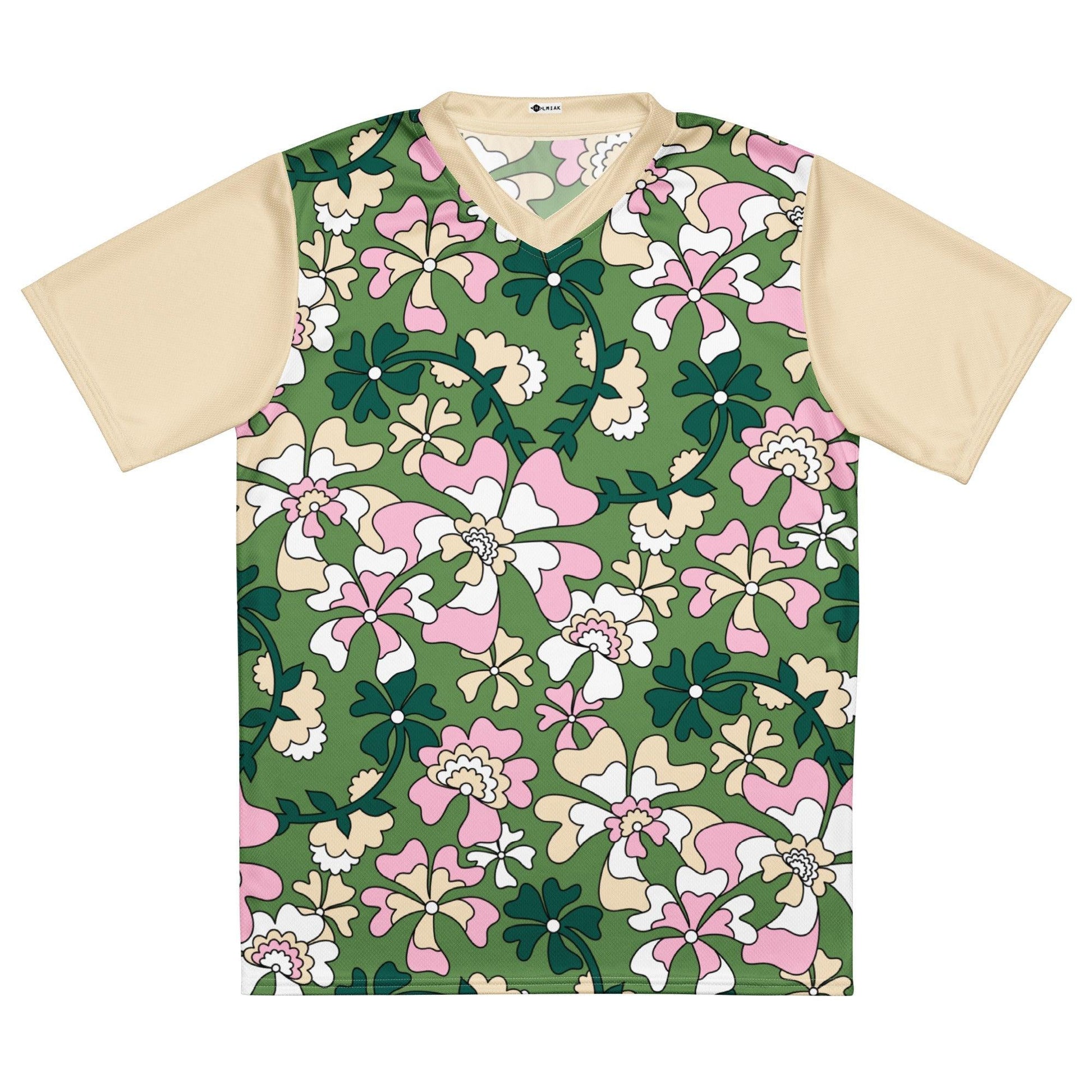 Sports Jersey - MISS PENNY green - Timeless floral print 6XL