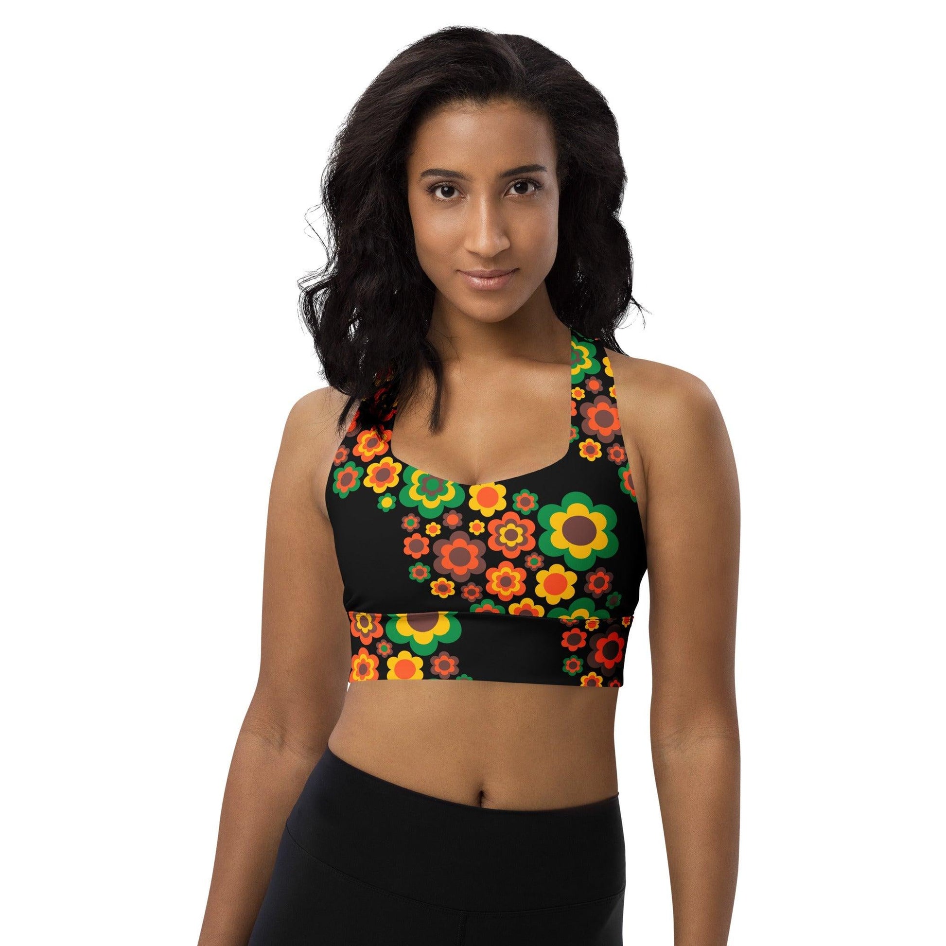 OUTLET - URHEILULIIVIT - FLORA FOREVER retro - KOKO M - Floating flower print