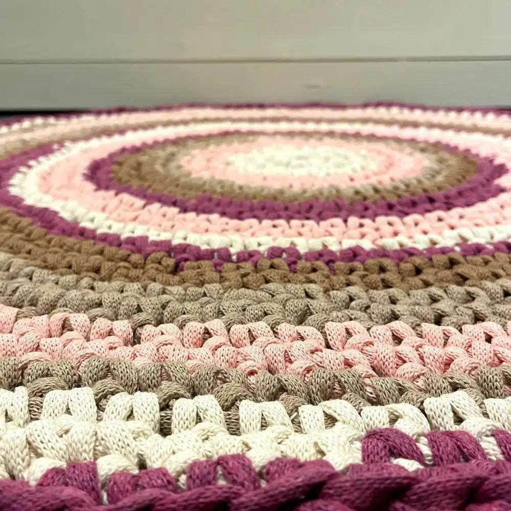 OUTLET - VIRKATTU MATTO pinkki