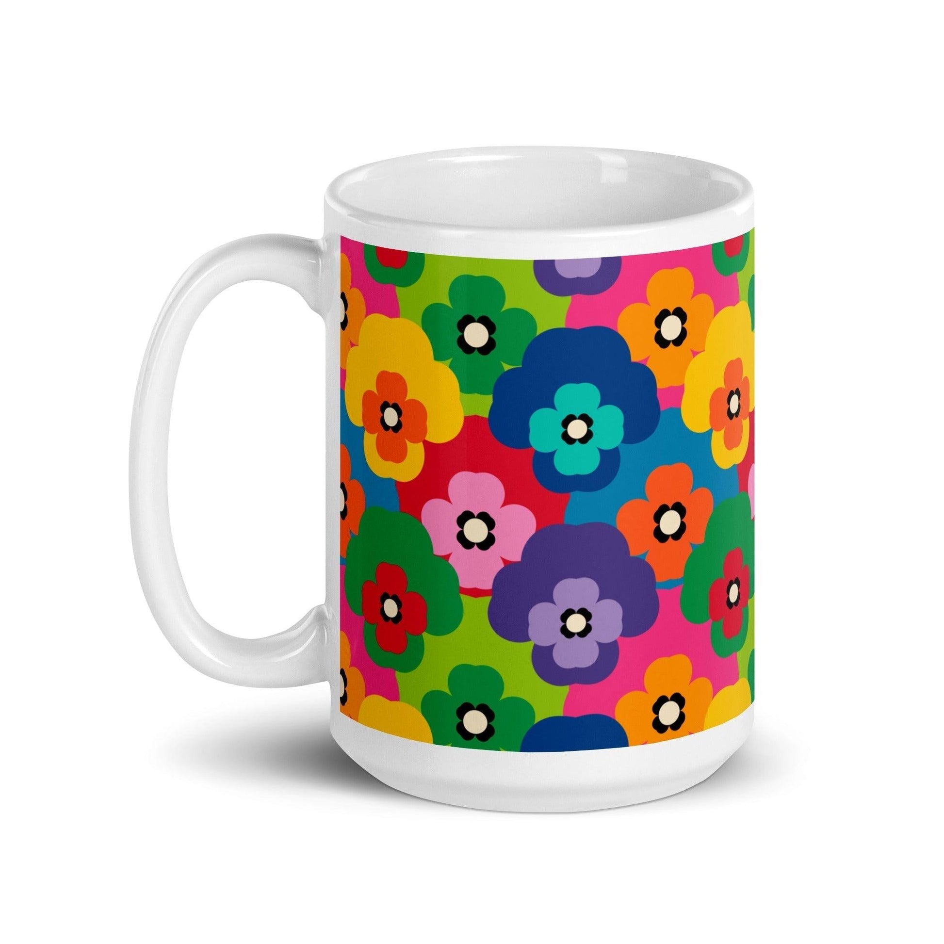Mug - PANSY FAB - Colorful pansy flower print