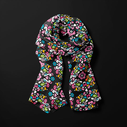 Scarf - PEACOCK LOVE happy - Glorious peacock print
