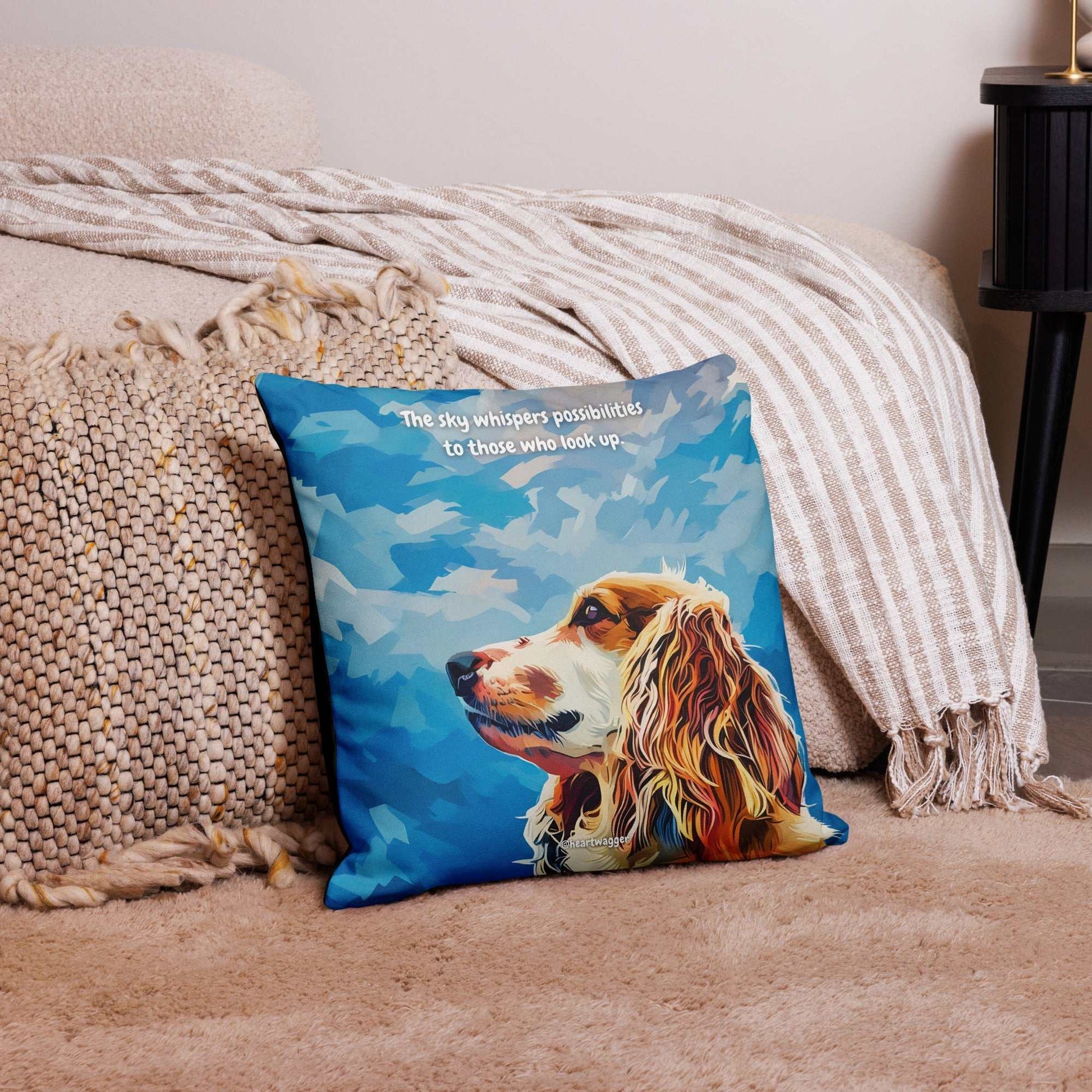 Pillow Case - The sky whispers possibilities to those who look up 18″×18″