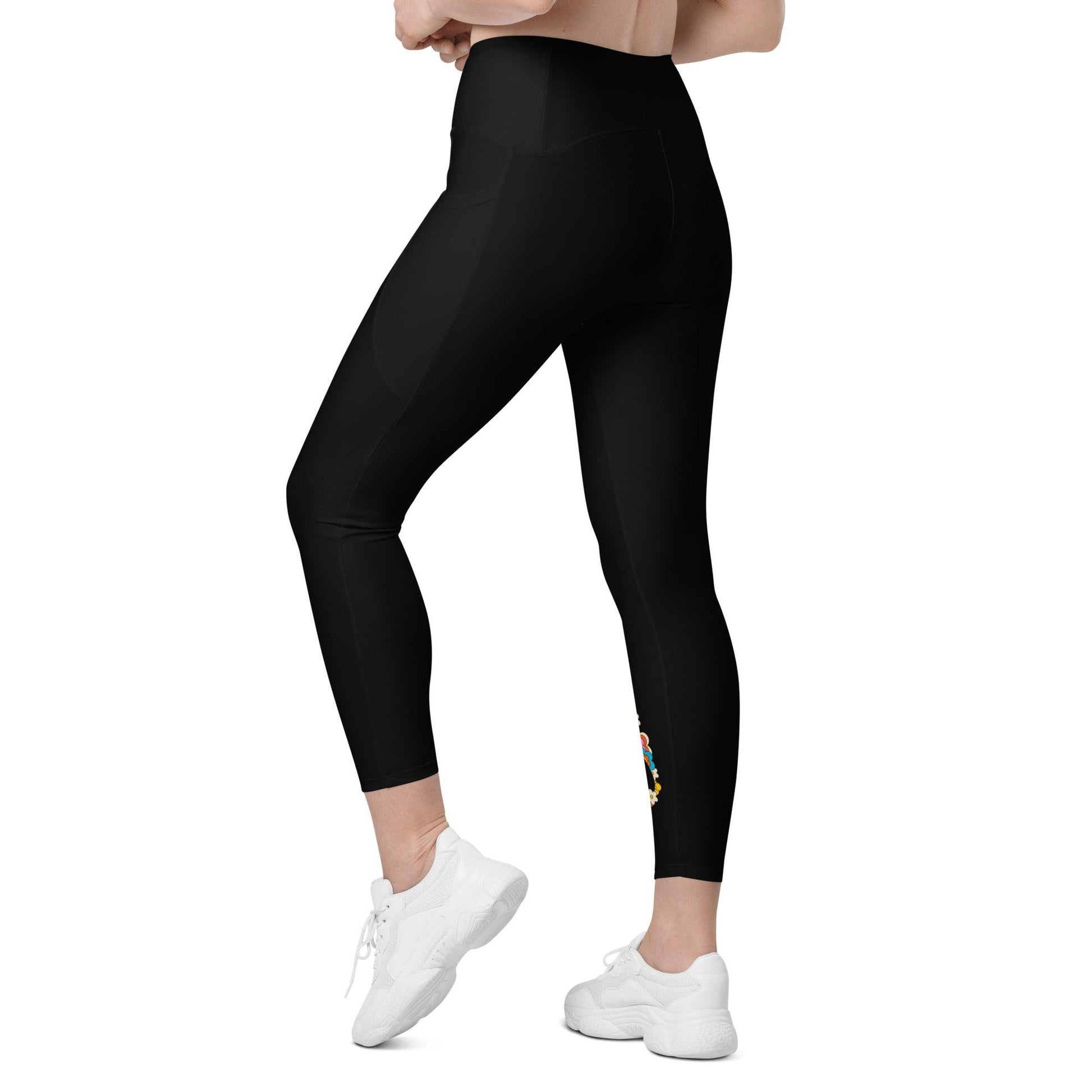 Leggings With Pockets - POPBUNNY in black