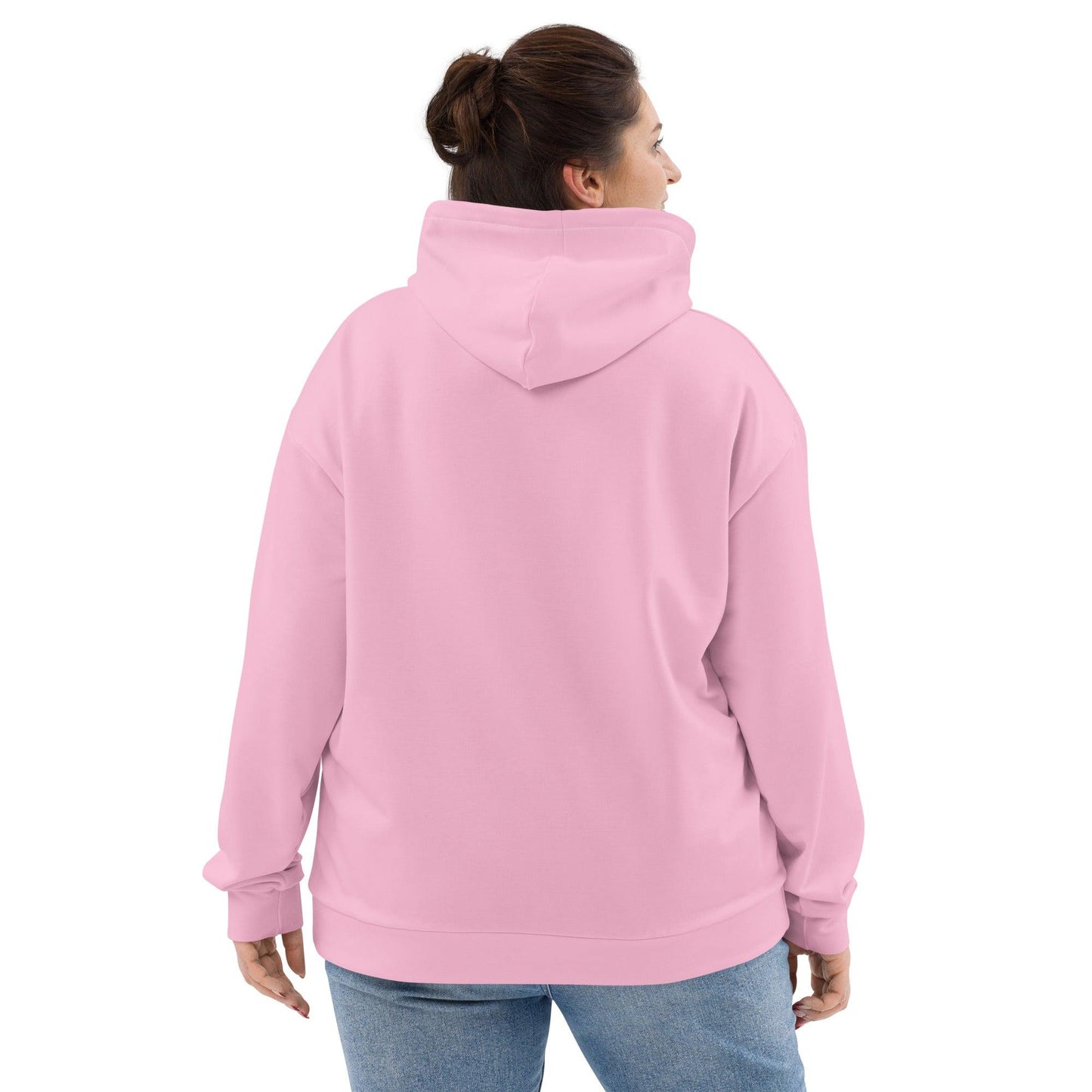 Hoodie - POPBUNNY pink (just bunny) - Playful bunnies and flowers print