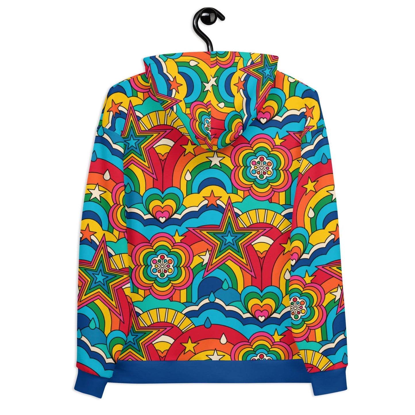 Hoodie - RAINBOW RAVE - Bold rainbow sky print