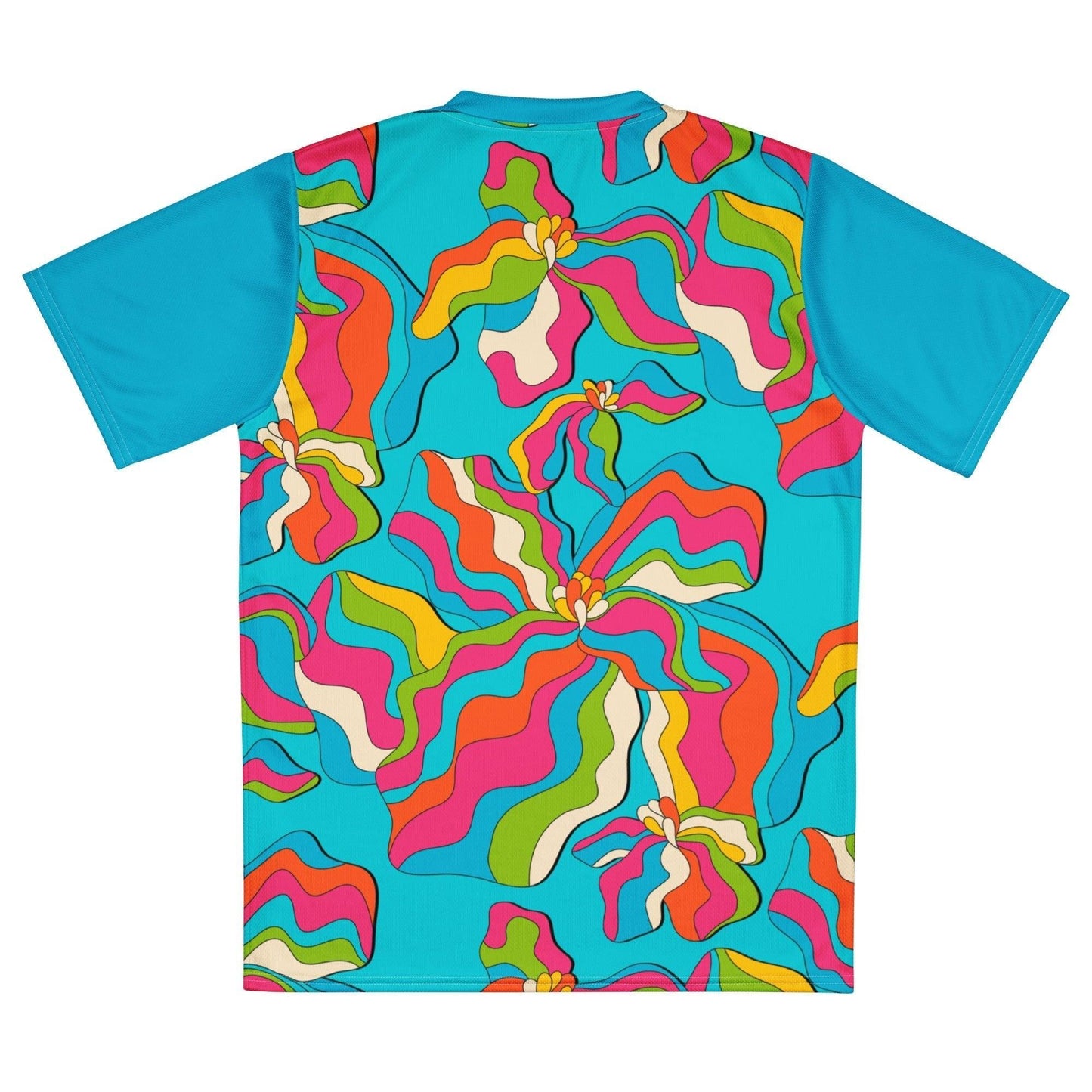 Sports Jersey - SASSY IRIS turquoise - Bold iris flower print