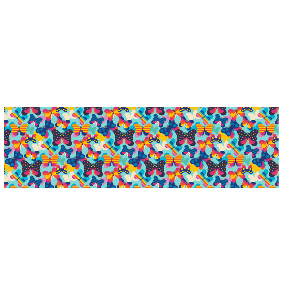 Scarf - FLYRAVE turquoise - Colorful butterfly print