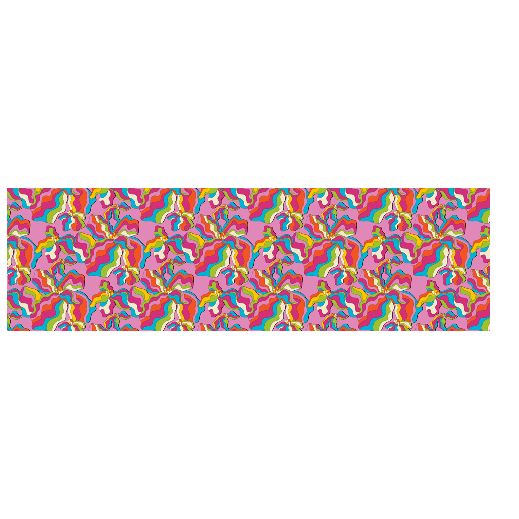 Scarf - SASSY IRIS pink - Bold iris flower print