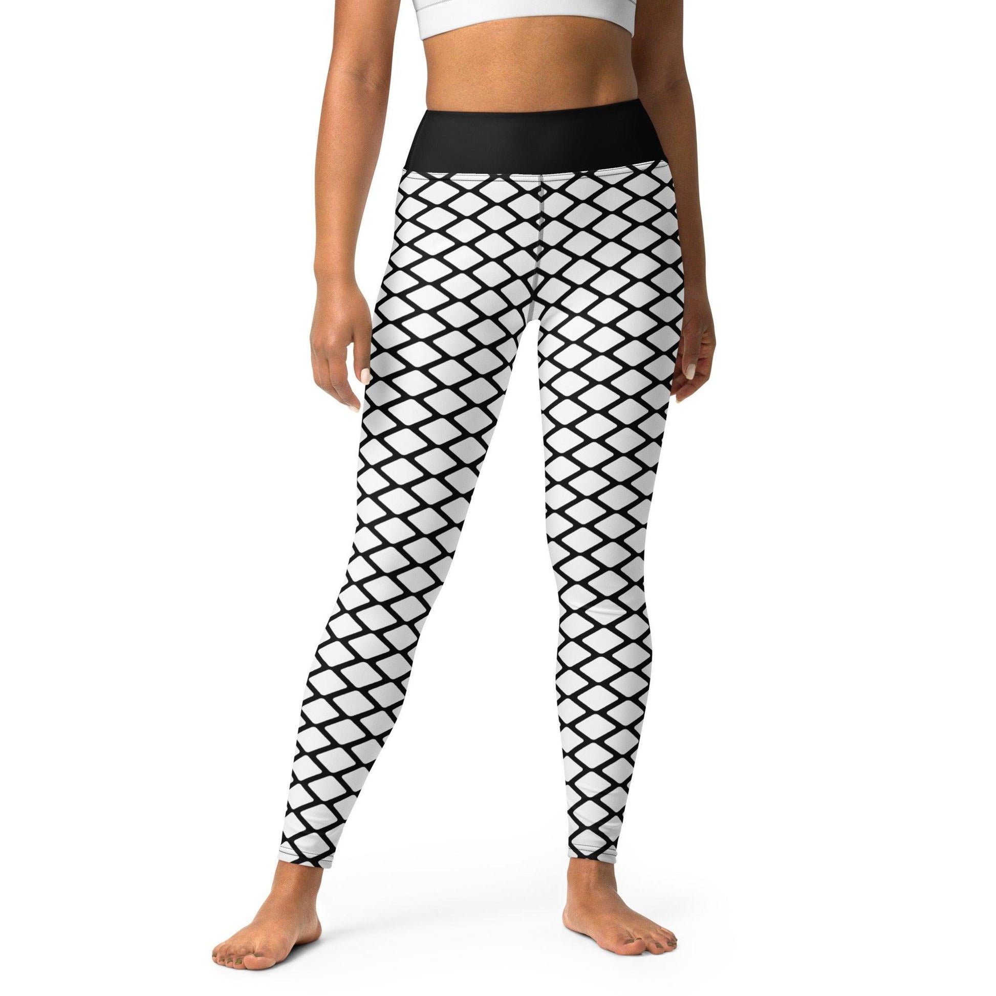 Yoga leggings - SHALMIAKKI white XL