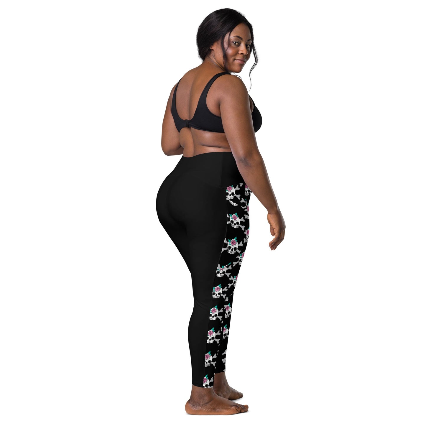 Leggings With Pockets - SKULLROSE black