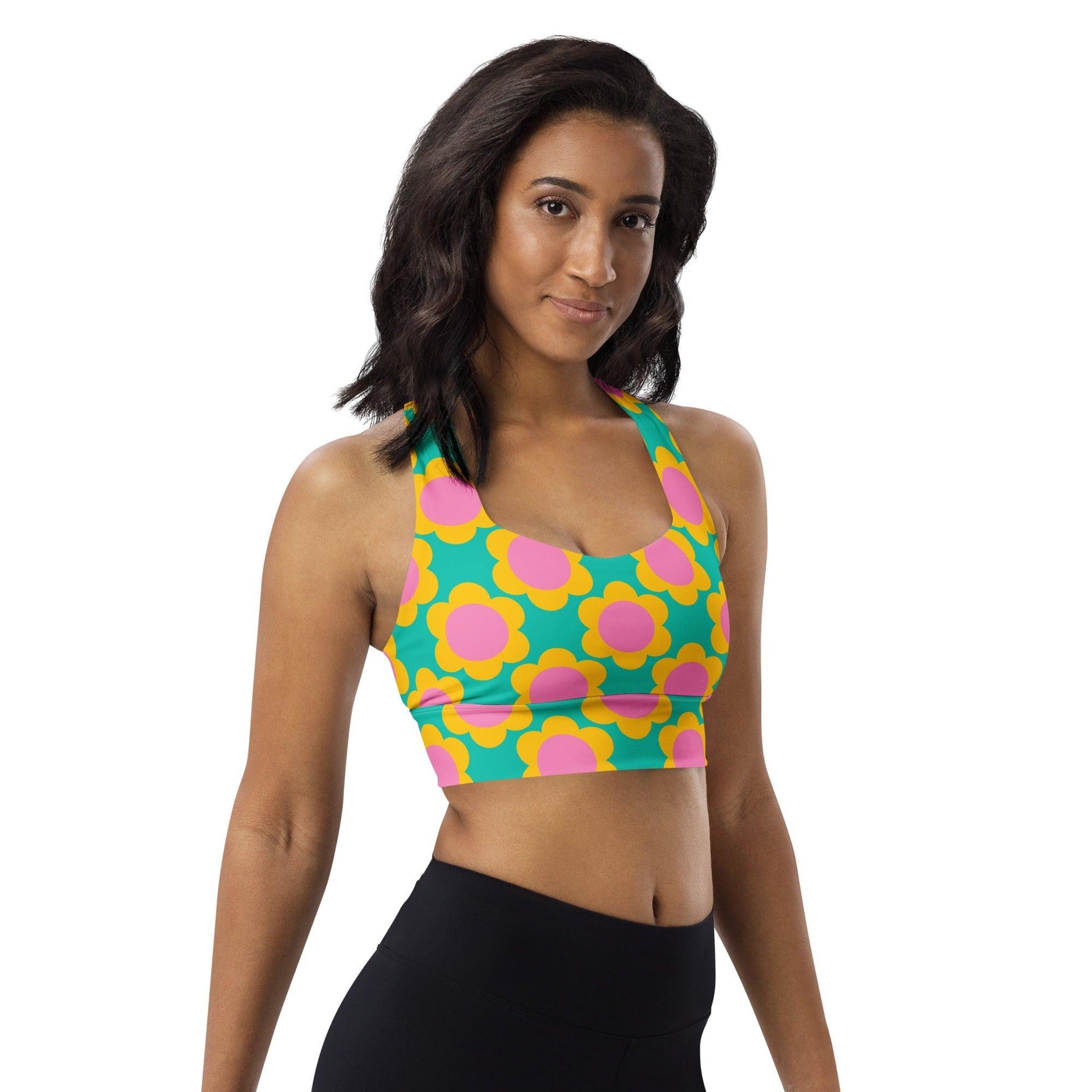 Sports bra - ELLIE - Classic floral print