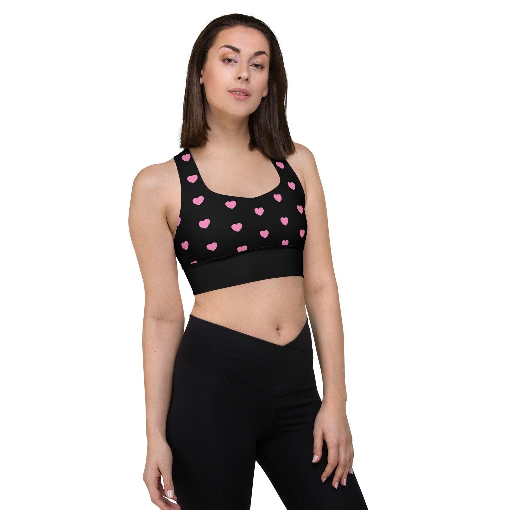 Sports Bra - HERTTAHOUND HEARTS pink
