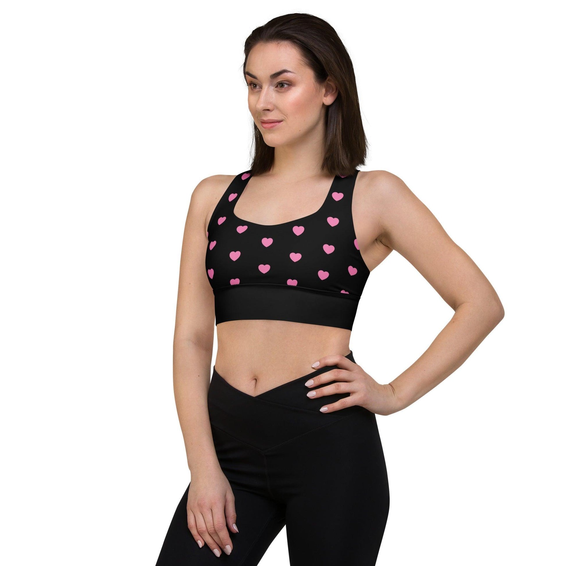 Sports Bra - HERTTAHOUND HEARTS pink