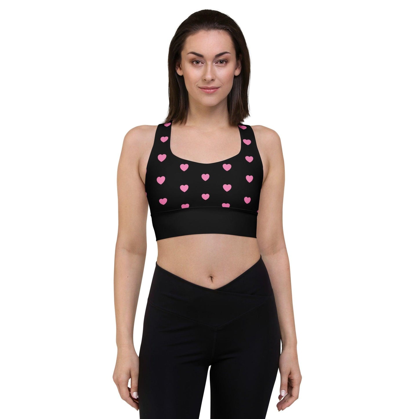 Sports Bra - HERTTAHOUND HEARTS pink