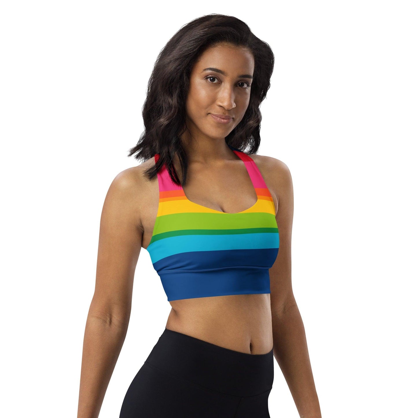 Sports bra - RAINBOW STRIPE