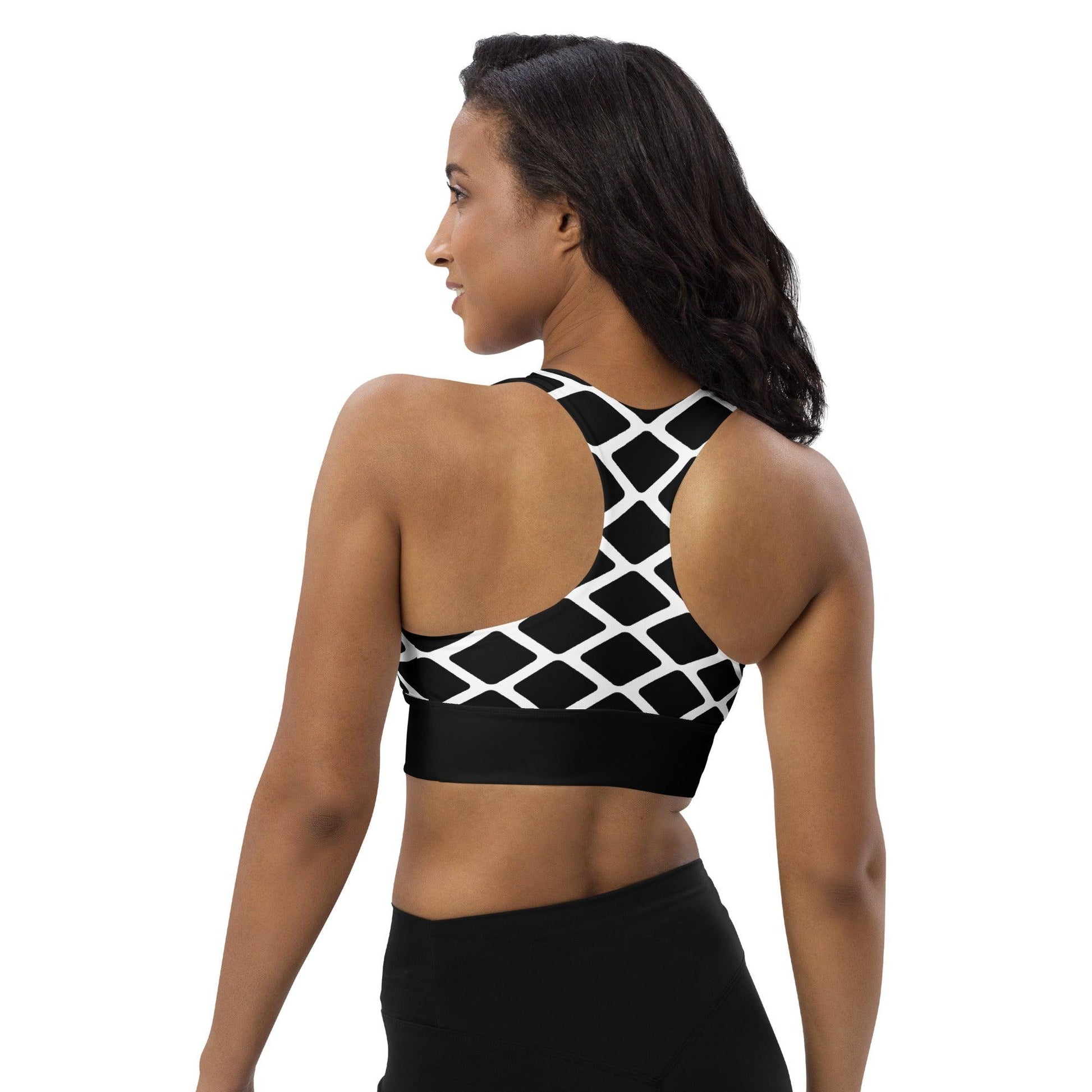 Sports bra - SHALMIAKKI black - SHALMIAK print