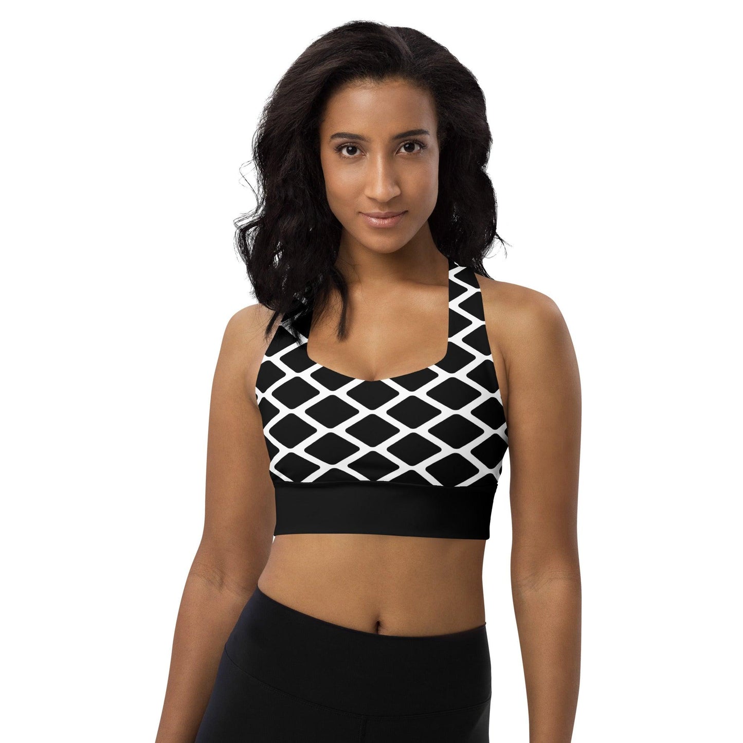 Sports bra - SHALMIAKKI black - SHALMIAK print 3XL