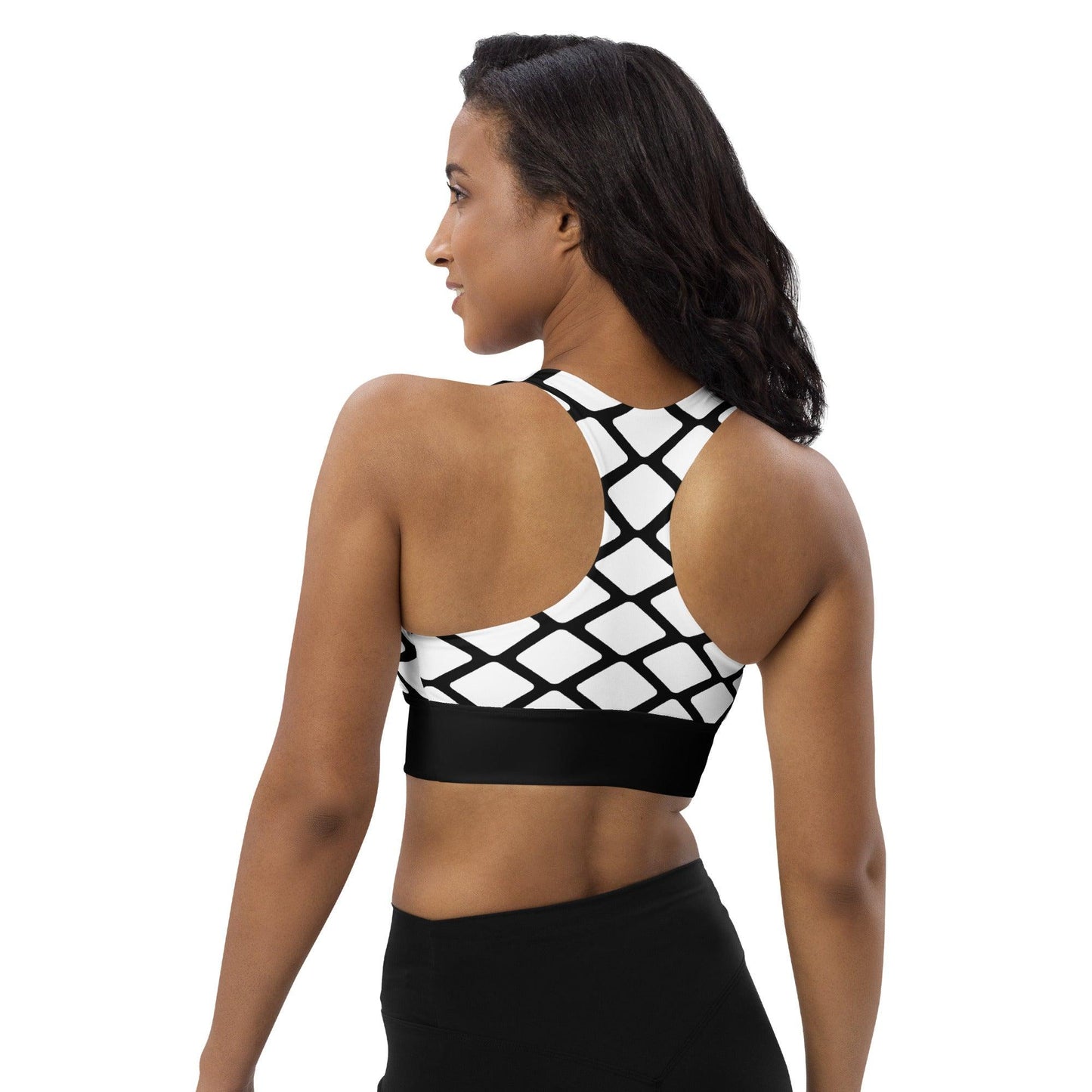 Sports bra - SHALMIAKKI white - SHALMIAK print