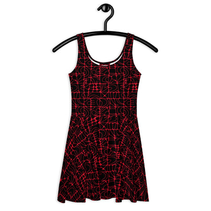 Skater Dress - STONE SPIRIT black red